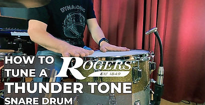 How To Tune A Rogers Thunder Tone Snare Step By Step